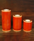 Trinity Candle Holders Set Of 3 - Red