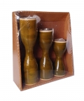 Trinity Candle Holders Set Of 3 - Green
