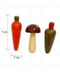 Vegetables Set Fridge Magnets | Wooden Fridge Magnets