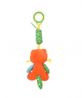 Fox Orange And Green Hanging Musical Toy