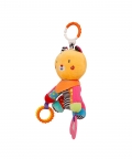 Smiling Star Orange Premium Hanging Toy With Teether