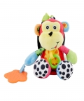 Monkey Red Pulling Toy With Teether