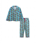 Personalised Raging Racers Pajama Set For Kids