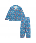 Personalised Teddy On Wheels Pajama Set For Kids