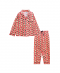 Personalised Pug World Pajama Set For Kids