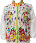 Embroidered Jacket With White Kurta Pyjama