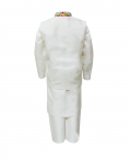 Embroidered Jacket With White Kurta Pyjama