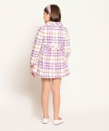 Varsity Chic Checkered Dreams Coat for Girls