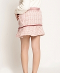 Varsity Chic Pink Mini Skirt for Girls