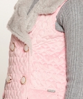 Varsity Chic Pink Faux Fur Wonderland Coat for Girls