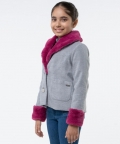 One Friday Grey Haven Overcoat For Kids Girls