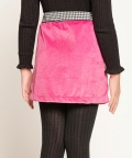 Rosy Houndstooth Skirt