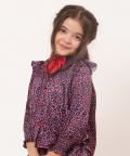 One Friday Multi Animal Printed Top For Kids Girls