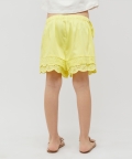 Yellow Lace Shorts