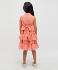 Tiered Peach Dress