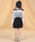 Top & Skirt With Embilleshed Bow And Inner