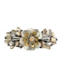 Silver and Gold Floral Tic Tac Hair Clip. 