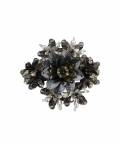 Black color Sequins, beads, Pearls and Crystal Embellished Tic Tac Hairclip
