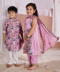 Pink Kalamkari Anarkali  Suit 