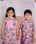 Pink Kalamkari Anarkali  Suit 