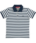 Short-Sleeved Striped Ido Polo Shirt For Baby Boys