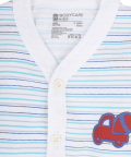  Unisex Vest Front Open Full Sleeves White-Blue & Yellow Pack Of 3
