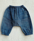 Whitewater Kids Unisex Organic Indigo Check Angarakha Matching Pants