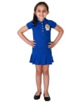 Girls Pleated Polo Dress with Cup Cake motif