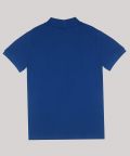 Blue Polo T-Shirt With Hand-Embellished Minion Motif