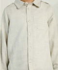Stylish Long Sleeve Gray Shirt