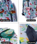 Dinosaur Print School Backpack 3 To 7 Years
