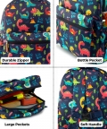 Hello Dino Print School Backpack 3 To 7 Years