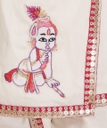 White Krishna Dhoti Set 