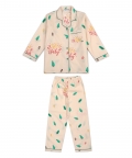 Oh Baby Print Cotton Long Sleeve Kids Night Suit