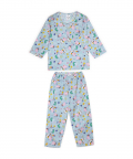 Peppa and George Print Round Neck Long Sleeve Kids Night Suit