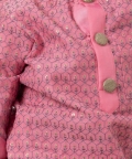 Grey Thread Work Pink Kurta With Dhoti