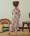 Cowled Soft Pink Berry Jumpsuit Kidswear