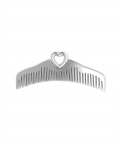 Sterling Silver Comb For Baby, Kids &Mom-Heart (28 gm)