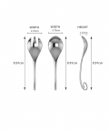 Sterling Silver Baby Spoon & Fork Set-Curved Loop (20 gm)