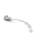 Sterling Silver Spoon For Baby And Child-Curved 123 Handle (28 gm)
