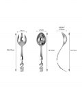 Sterling Silver Spoon & Fork Set-The 123 Set (35 gm)