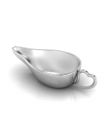 Sterling Silver Baby Feeder-Flat Medicine Porringer With A Heart Handle (22 gm)