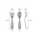 Silver Plated Baby Spoon & Fork Set-Cute Piggy