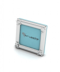 Silver Plated Photo Frame For Baby & Kids- Square With Animal Motifs