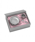 Silver Plated Gift Set For Baby-Hamper With Piggy Bowl, Cup And Spoon