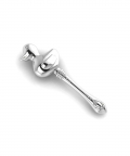 Sterling Silver Duck Baby Rattle (23 gm)
