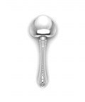 Sterling Silver Heart Baby Rattle (25 gm)