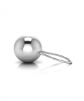 Sterling Silver Ball Baby Rattle (22 gm)