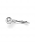 Sterling Silver Single Ring Teether Baby Rattle (12 gm)