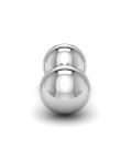 Sterling Silver Classic Dumbbell Baby Rattle (40 gm)